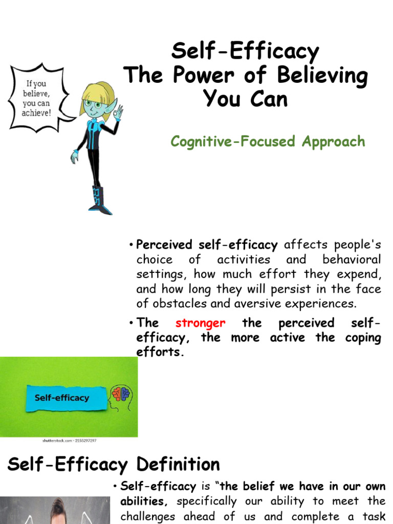 Lecturs#5 Self Efficacy1 | PDF | Self Efficacy | Cognitive Science