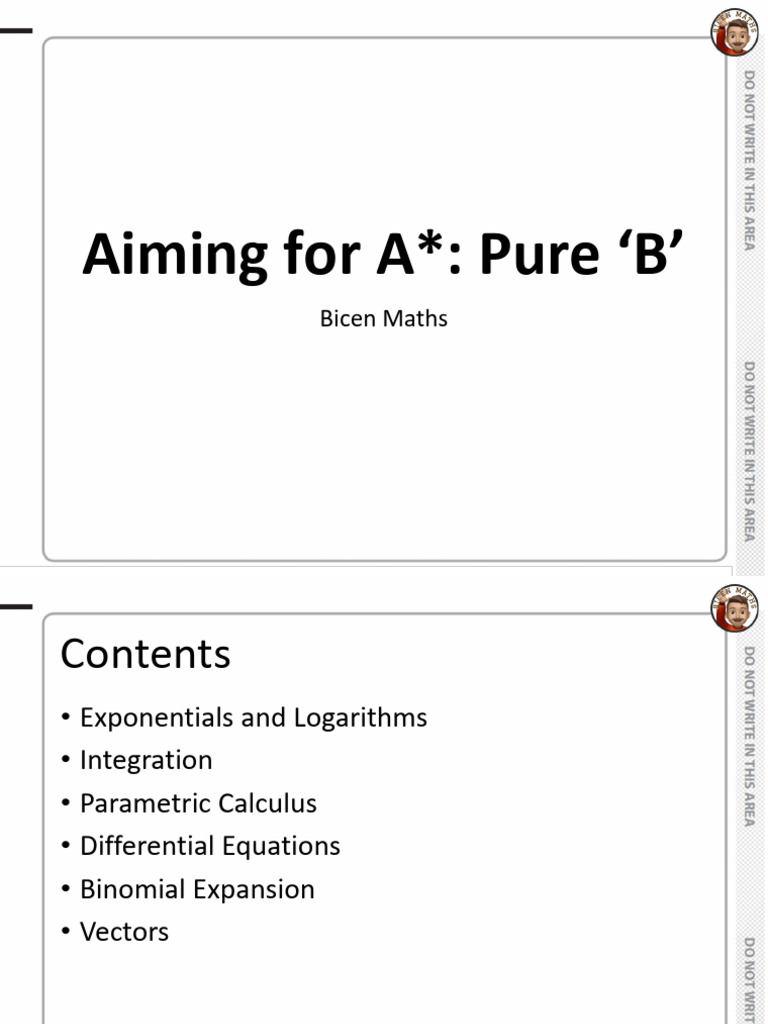Bicen Maths: Binomial Expansion Guide | PDF | Logarithm | Integral