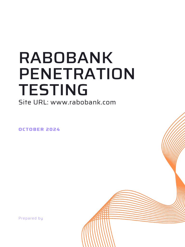 Rabobank Penetration Testing PDF | PDF | Security | Computer Security