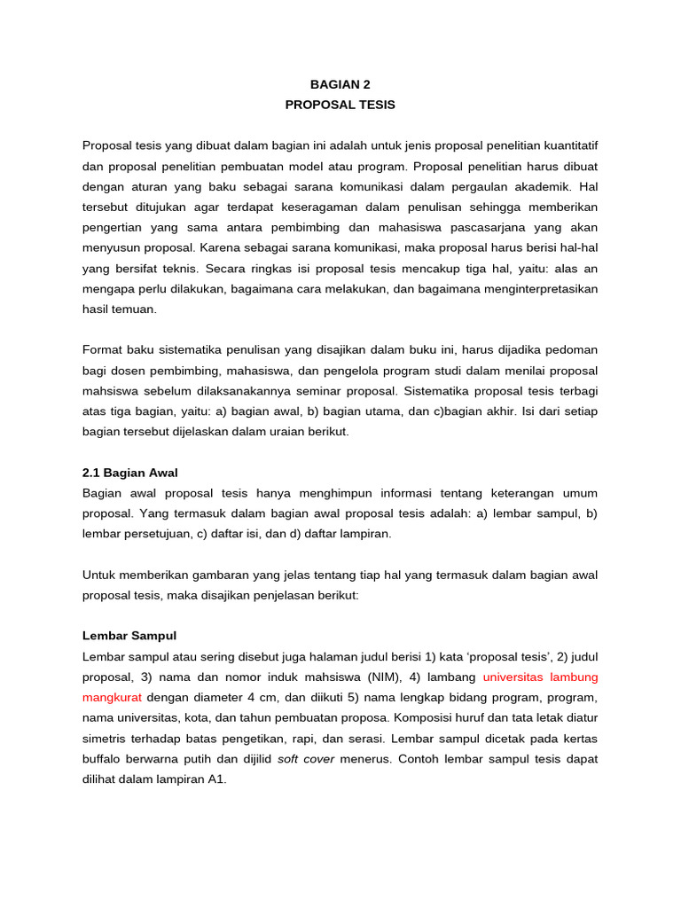 Bagian 2 Proposal | PDF