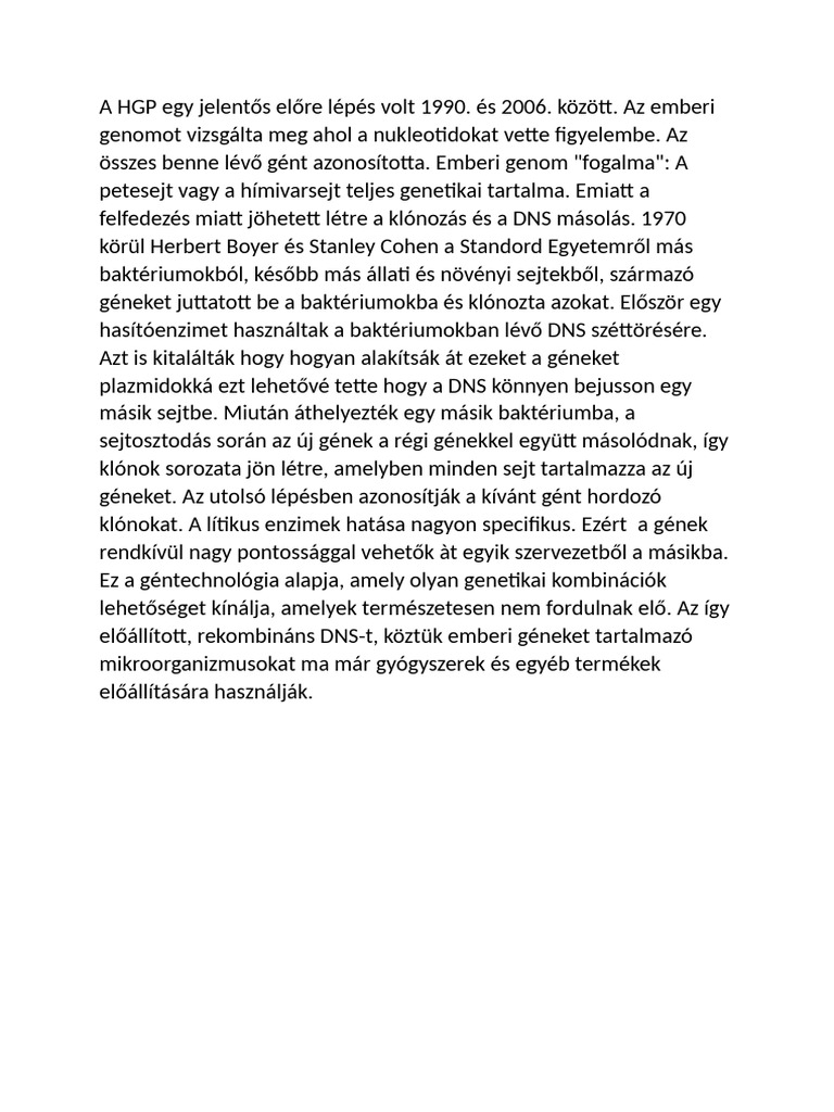 HGP | PDF