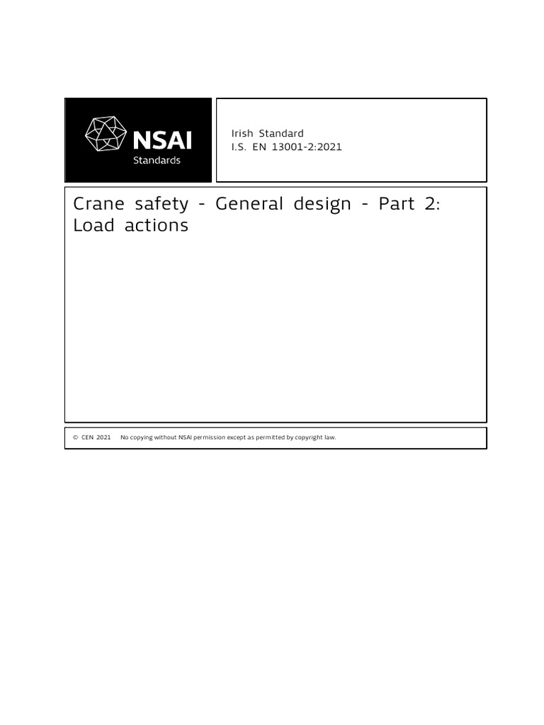 Crane Safety - General Design - Part 2: Load Actions | PDF | Crane ...