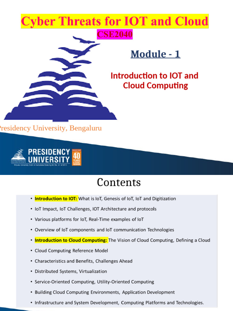 Cloud Computing and IoT Overview | PDF | Cloud Computing | Software As ...