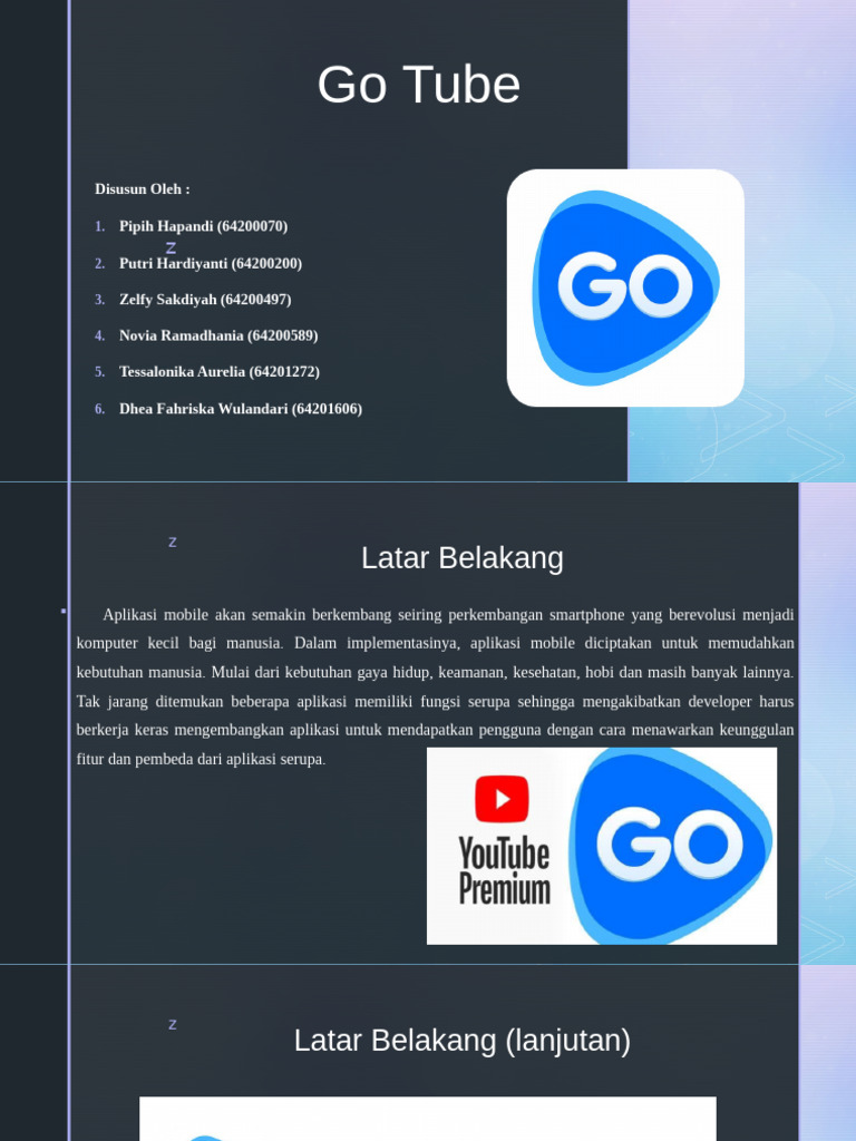 Fitur dan Keunggulan Aplikasi GoTube | PDF