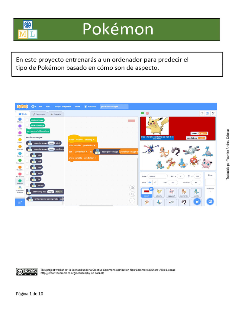 Predicción de tipos de Pokémon con IA | PDF | Scratch (lenguaje de ...