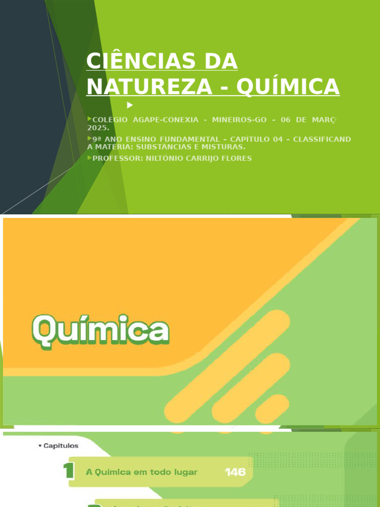4ª+Aula+-+Capítulo+04+-+Classificando+a+Matéria+-+Substâncias+e ...
