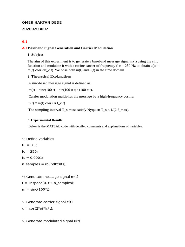 Teslim 12057 20200203007 1746057675 | PDF | Modulation | Sampling ...