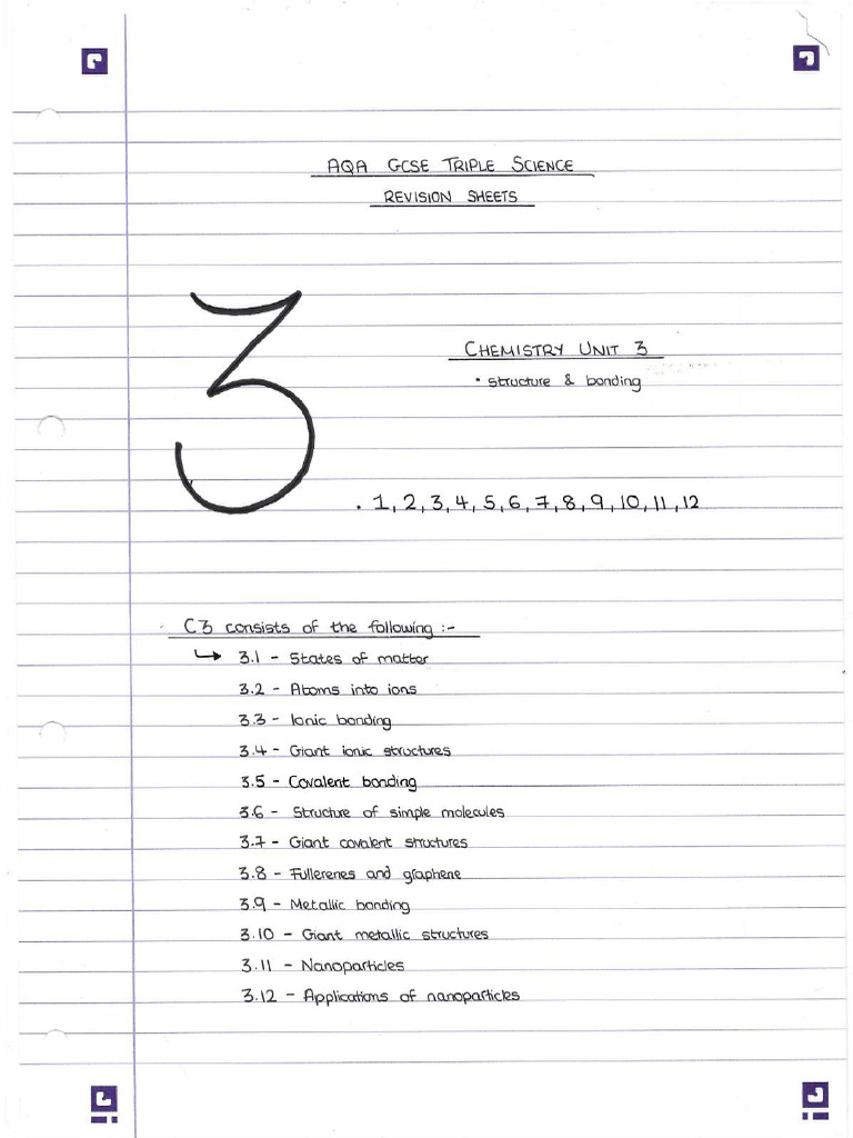 C3 Revision Sheets | PDF