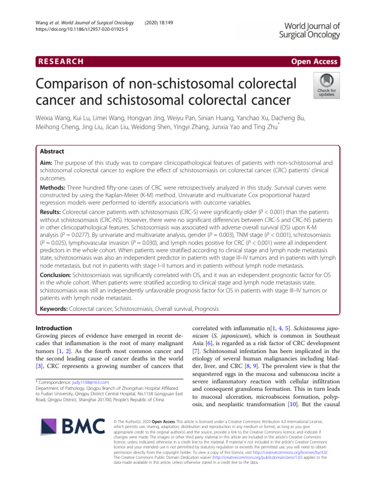 2020 Article 1925 | PDF | Colorectal Cancer | Metastasis