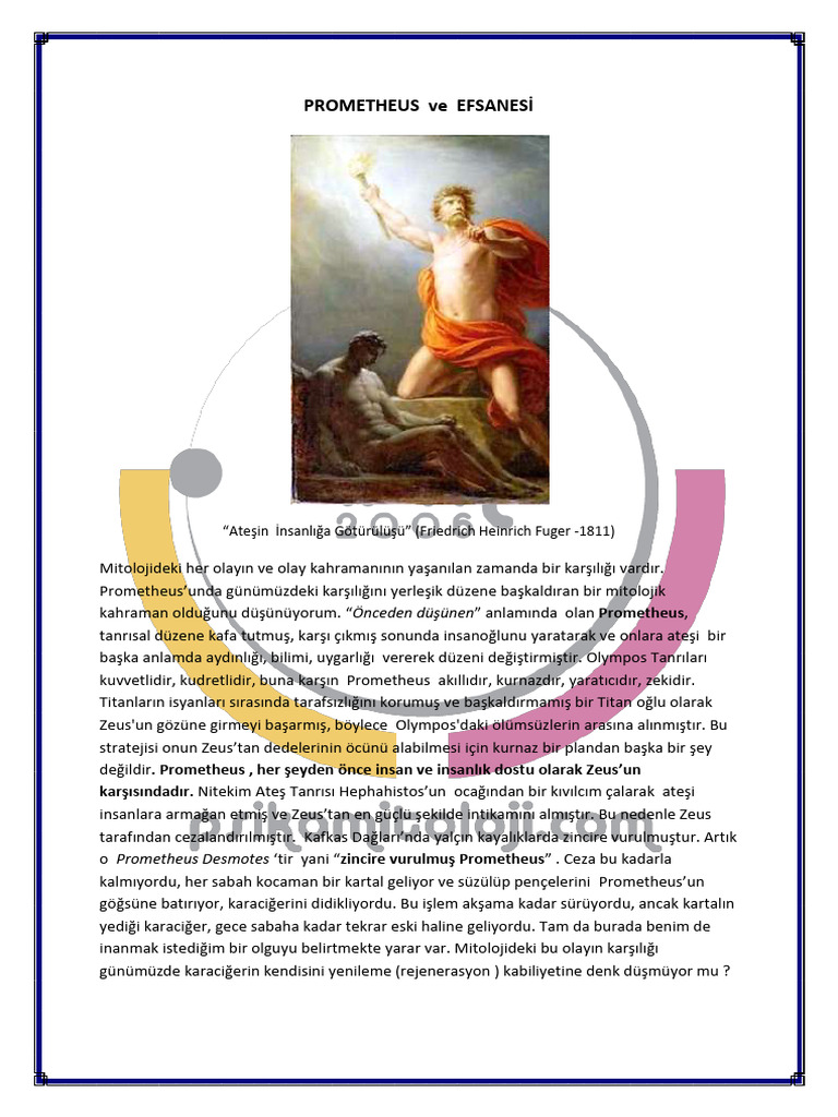Prometheus Ve Efsanesi | PDF