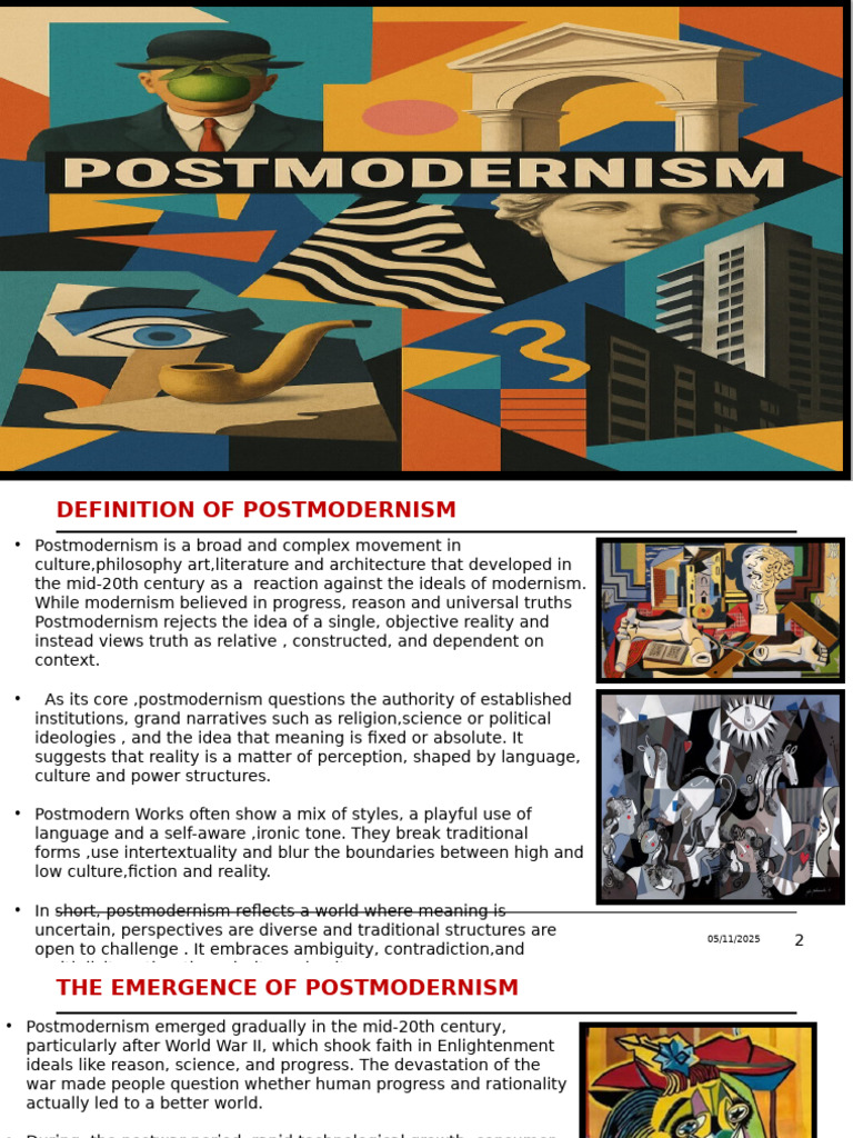 Understanding Postmodernism: Key Concepts | PDF | Postmodernism ...