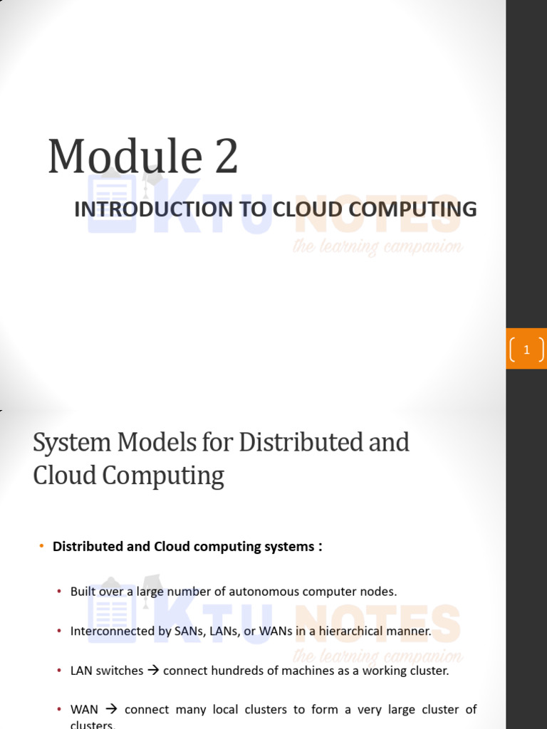 M2 Cloud Computing - Ktunotes - in | PDF | Cloud Computing | Software ...