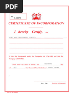 RDB Certificate of Enterprise Registration | PDF | Taxes | Value Added Tax