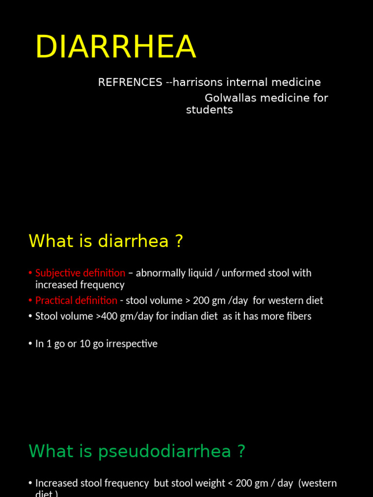 Diarrhea Simple | PDF | Diarrhea | Gastroenterology