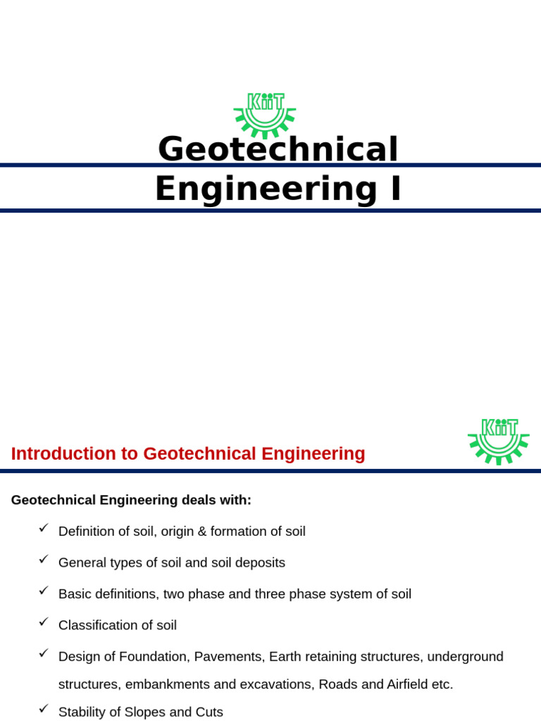 Ppt 5 Bce Geotechnical Engineering | PDF | Rock (Geology) | Soil