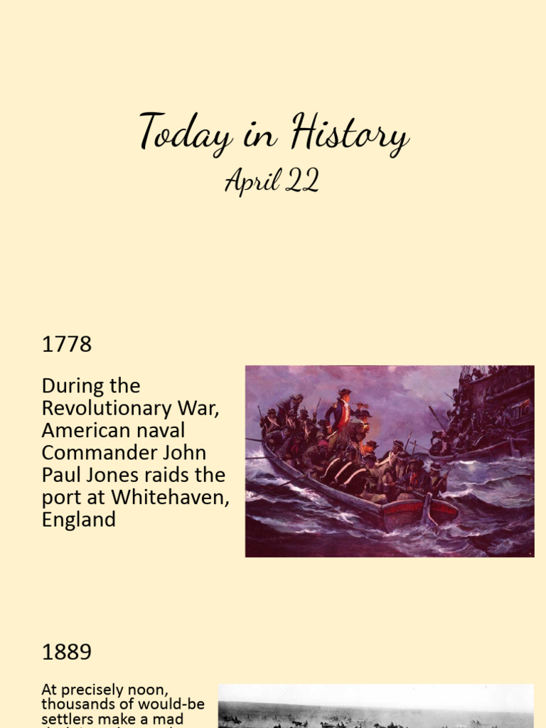 Apr 22 Today in History | PDF