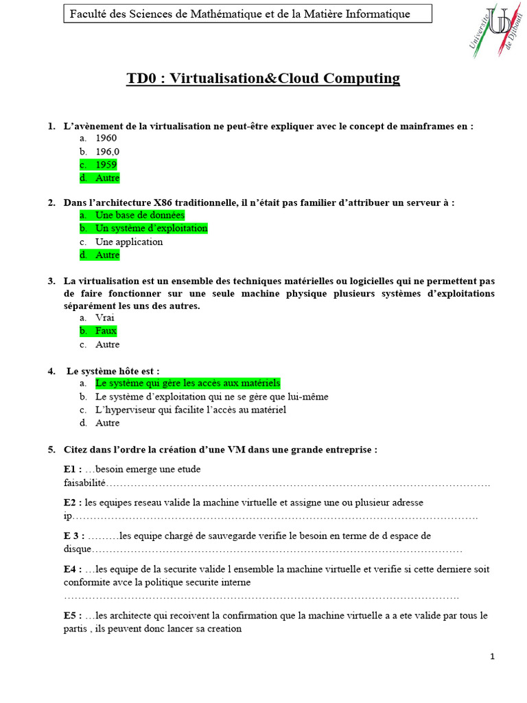 Virtualisation et Cloud Computing : Concepts clés | PDF ...