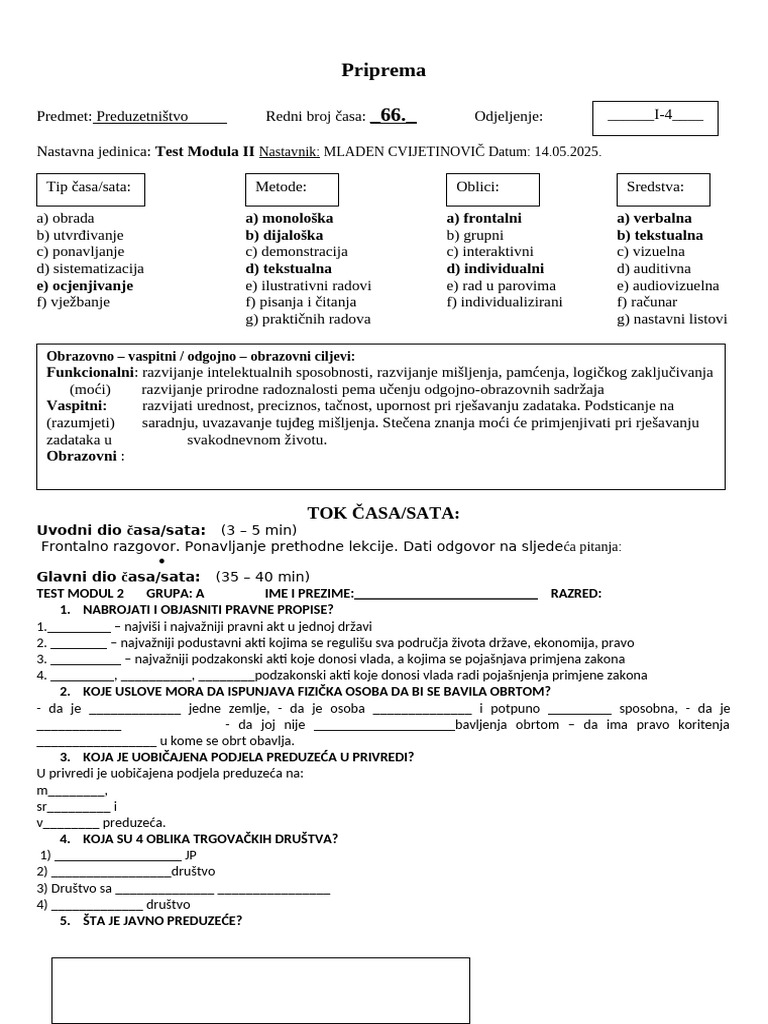 Test Modul II | PDF