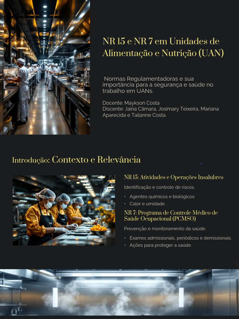 Normas NR 15 e NR 7 em UANs | PDF