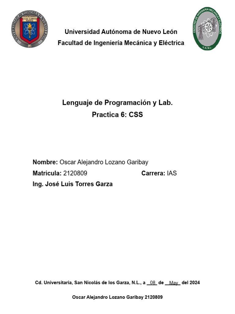 Practica 6 OALG | PDF | HTML | Informática