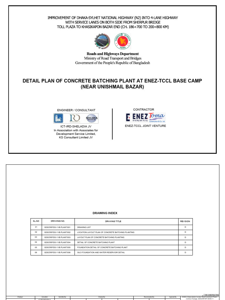 Concrete Batching Plant Layout Plan | PDF | Building Materials ...