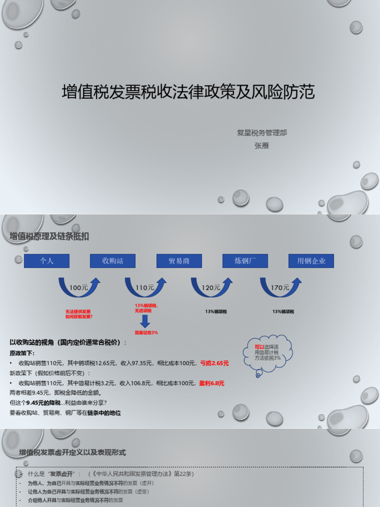 7.增值税发票税收法律政策及风险防范张雁| PDF