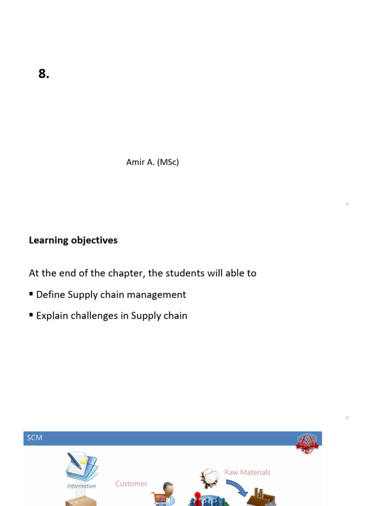 Introduction to Supply Chain Management | PDF | Supply Chain | Supply ...