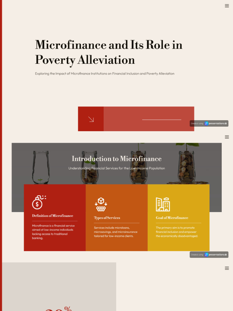 Microfinance and Its Role in Poverty Alleviation | PDF