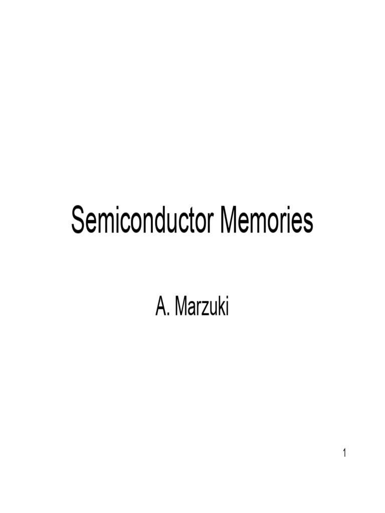 CMOS Memory Circuit Overview | PDF | Computer Memory | Read Only Memory