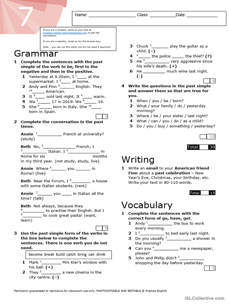 A2 English Test Practice Workbook | PDF | Linguistics | Grammar