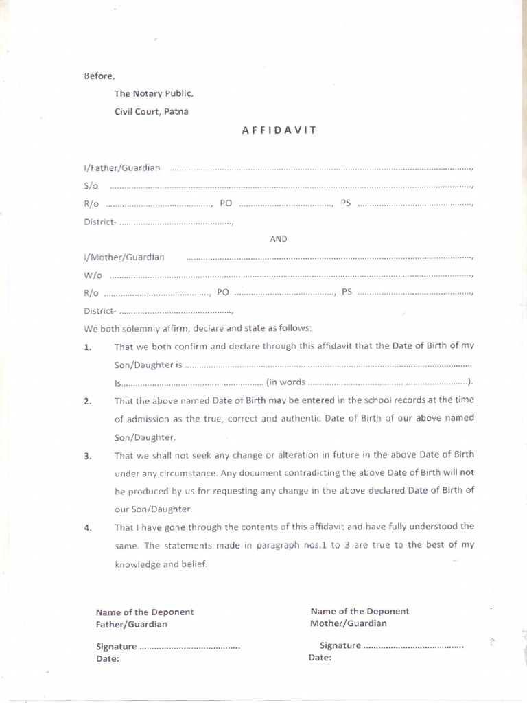 Affidavite | PDF