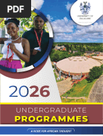 UNIZULU 2026 Undergraduate Prospectus | PDF | University And College ...
