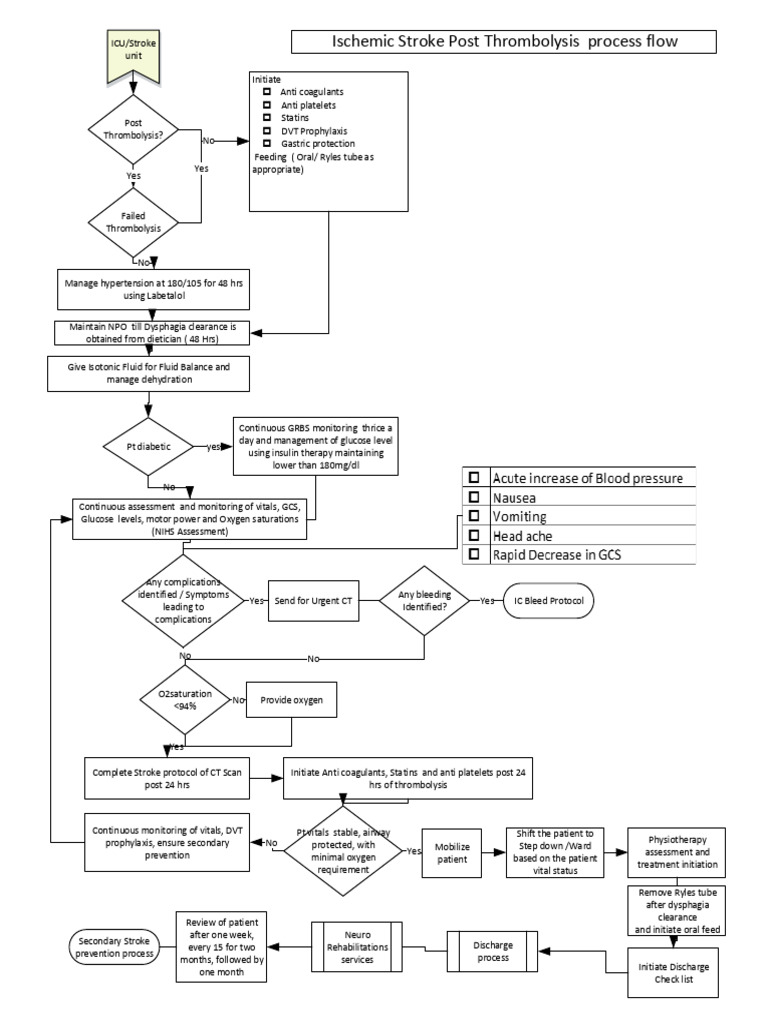 Ischemic Stroke Start To End 1.1 | PDF | Stroke | Diseases And Disorders