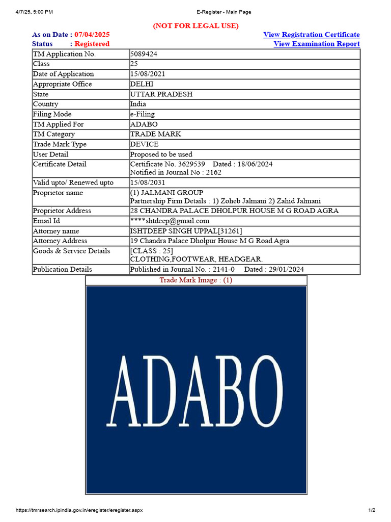 Status Report | PDF | Trademark