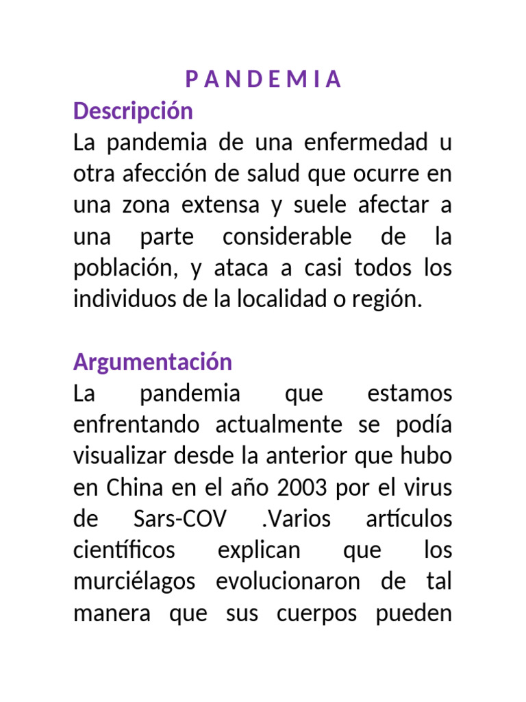 Consecuencias de la Pandemia Actual | PDF