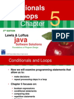 Lewis Chap 5 - Conditionals and Loops