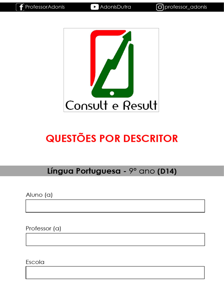 Coesão Textual em Língua Portuguesa 9º Ano | PDF | Adolescência | Amor
