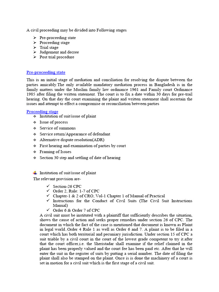 Civil Suit | PDF | Lawsuit | Alternative Dispute Resolution
