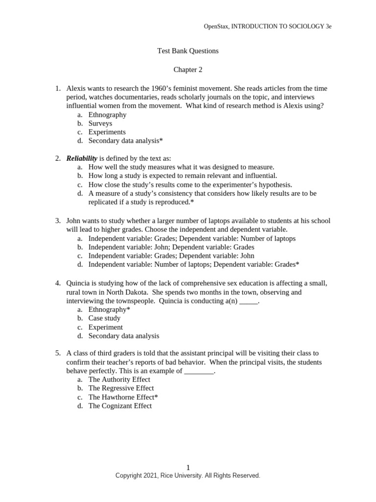 Sociology Research Methods Overview | PDF | Experiment | Sociology