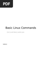 Basic Linux Commands: Click To Edit Master Subtitle Style