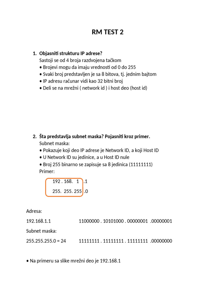 RM Test 2 | PDF