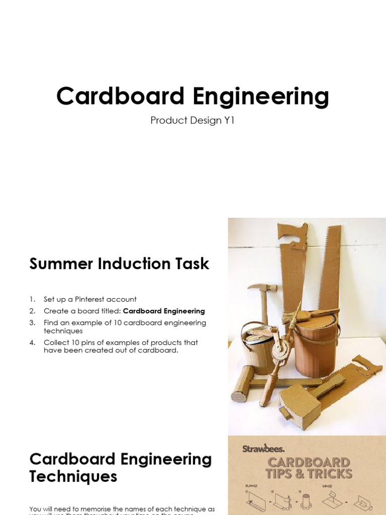 Cardboard Engineering Techniques Guide | PDF