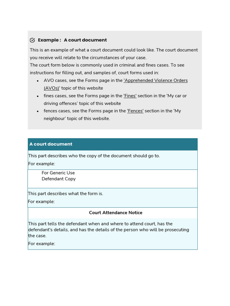 NSW Court Attendance Notice Guide | PDF | Prosecutor | Criminal Law