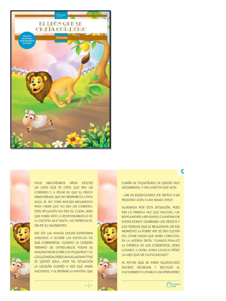 El Leon Que Se Creia Cordero | PDF