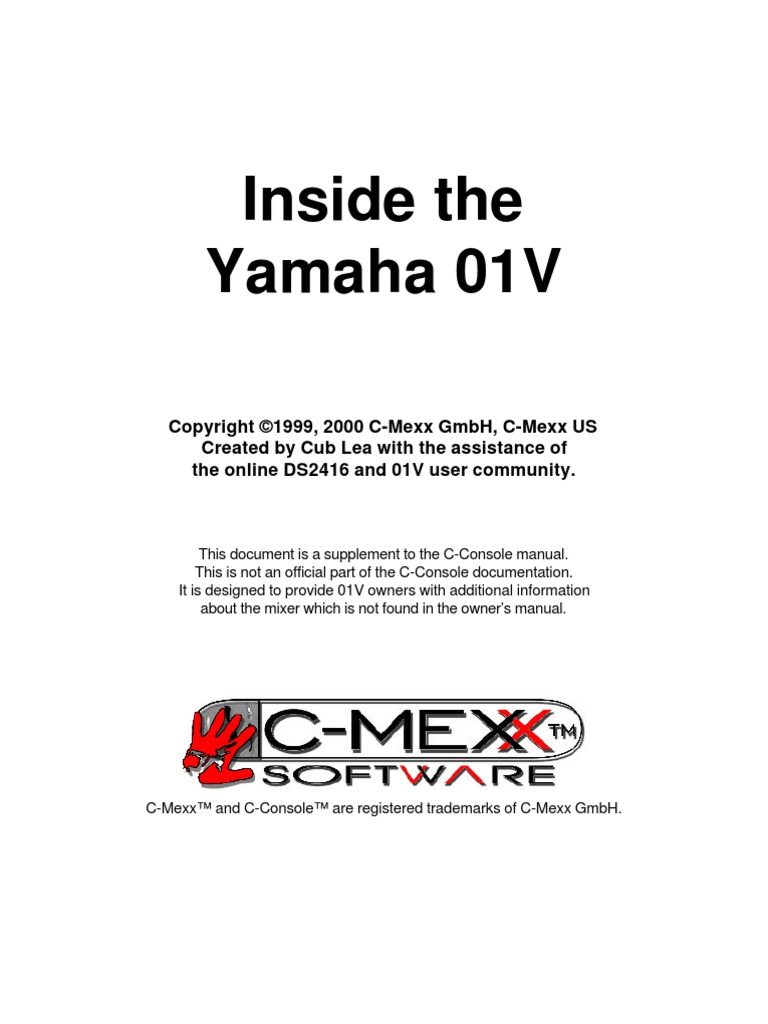 01v Inside The 01V | PDF | Synthesizer | Sound Recording And Reproduction