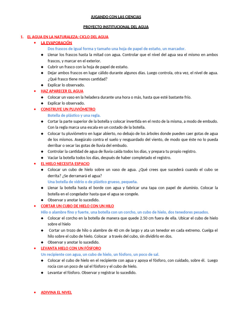 Jugando Con Las Ciencias | PDF | Agua | Ciencias de la Tierra