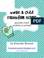 Even & Odd Number Sort: (Pocket Chart Activity or Center)
