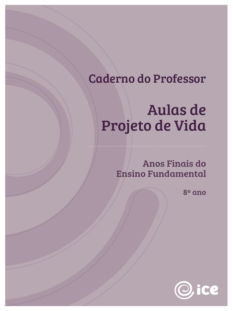 Caderno do Professor: Projeto de Vida 8º Ano | PDF | Aprendizado ...