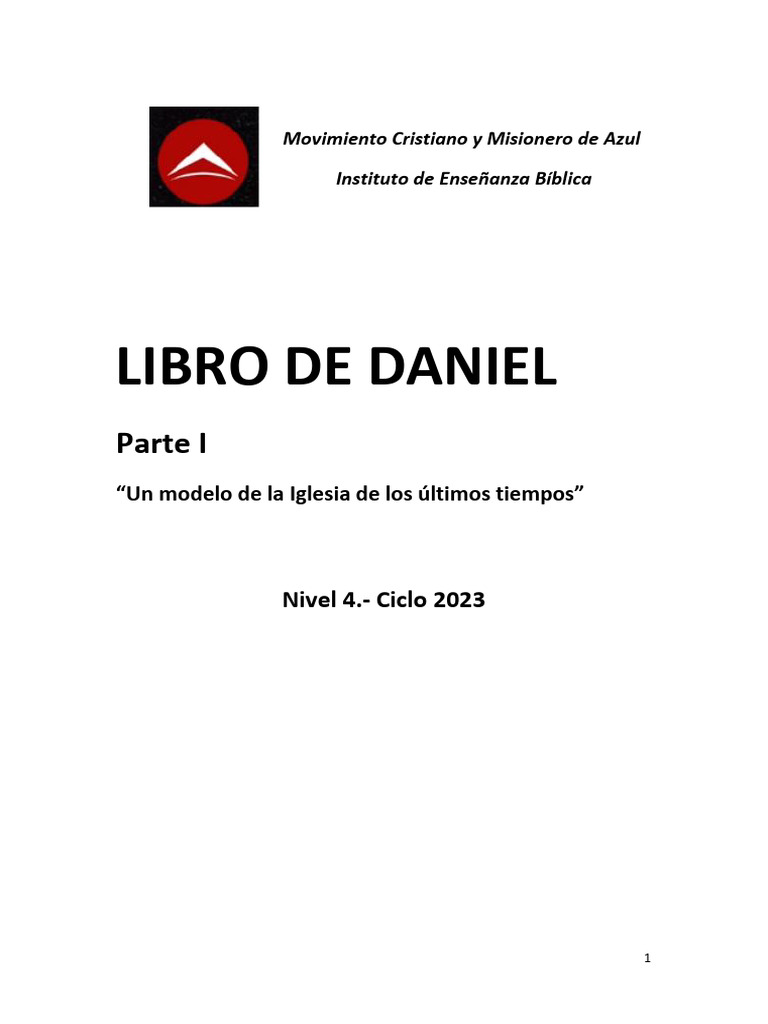 Estudio del Libro de Daniel: Últimos Tiempos | PDF | Daniel (figura ...