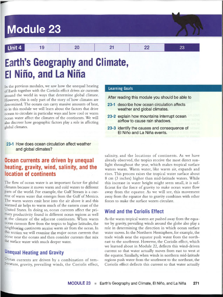 Module+23+Climate+and+El+Nin o | PDF